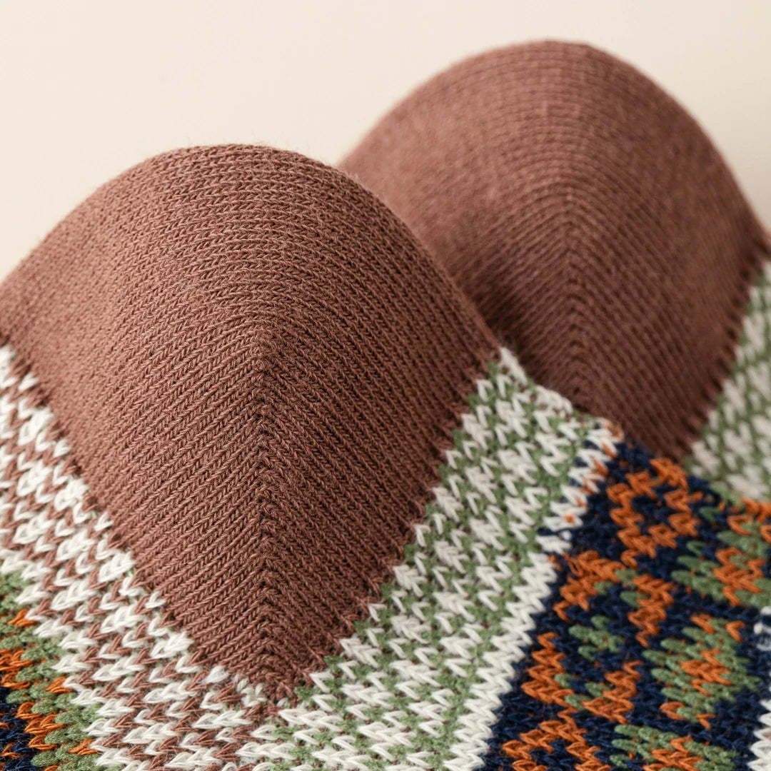 Fair Isle Cotton Socks