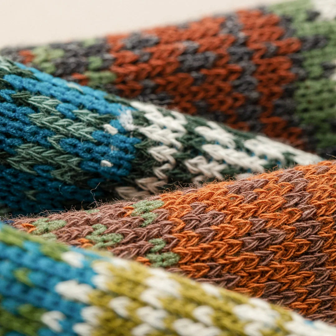 Fair Isle Cotton Socks