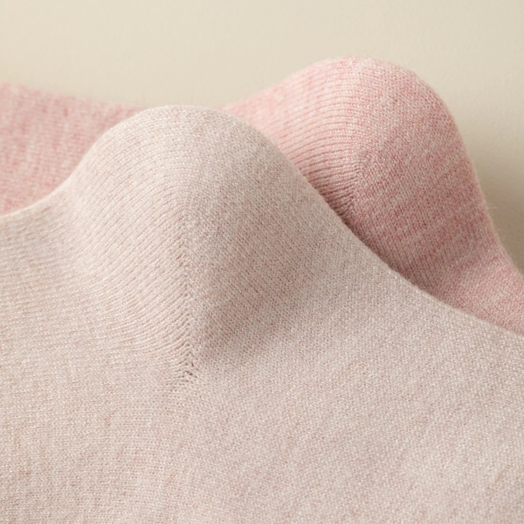 Wool Blend Ruffle-Top Crew