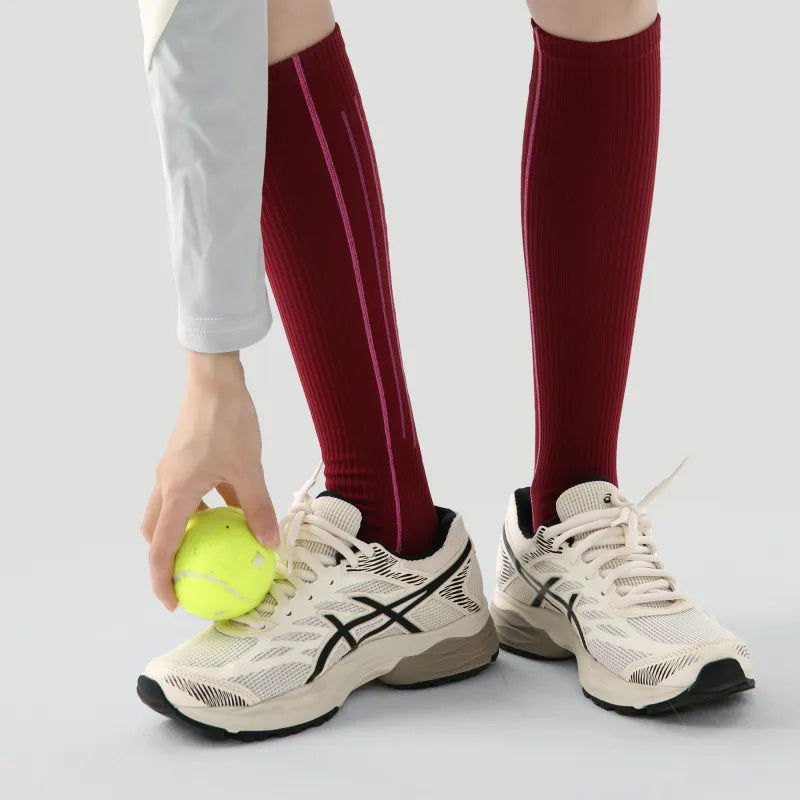Micro-Compression Performance Knee-High - Maroon
