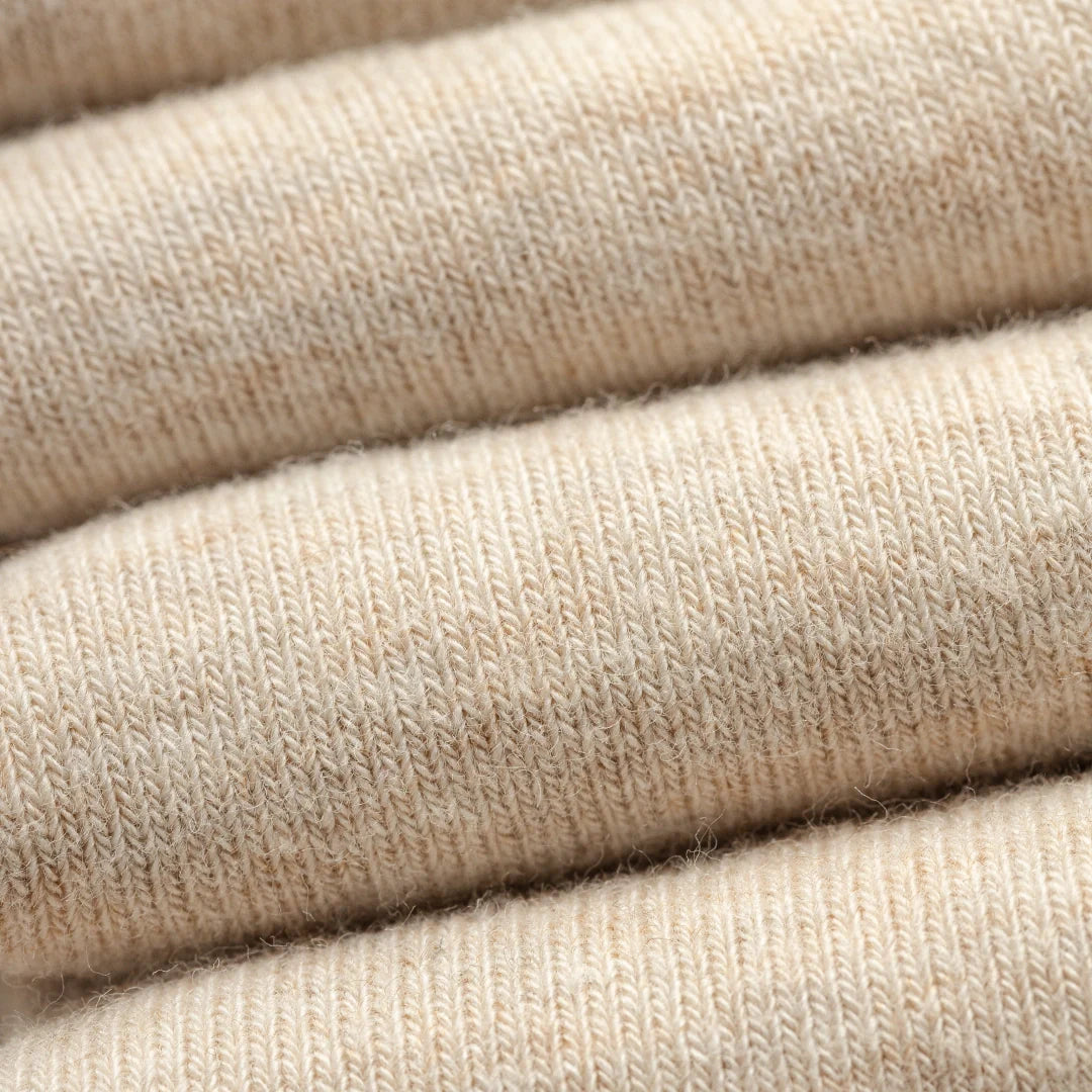 Cotton Earth-Tone Slouch Crew