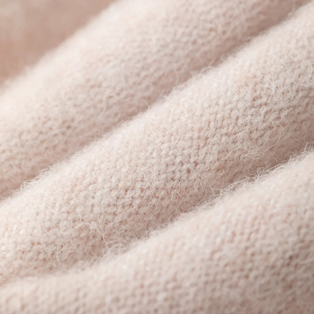 Wool Blend Ruffle-Top Crew