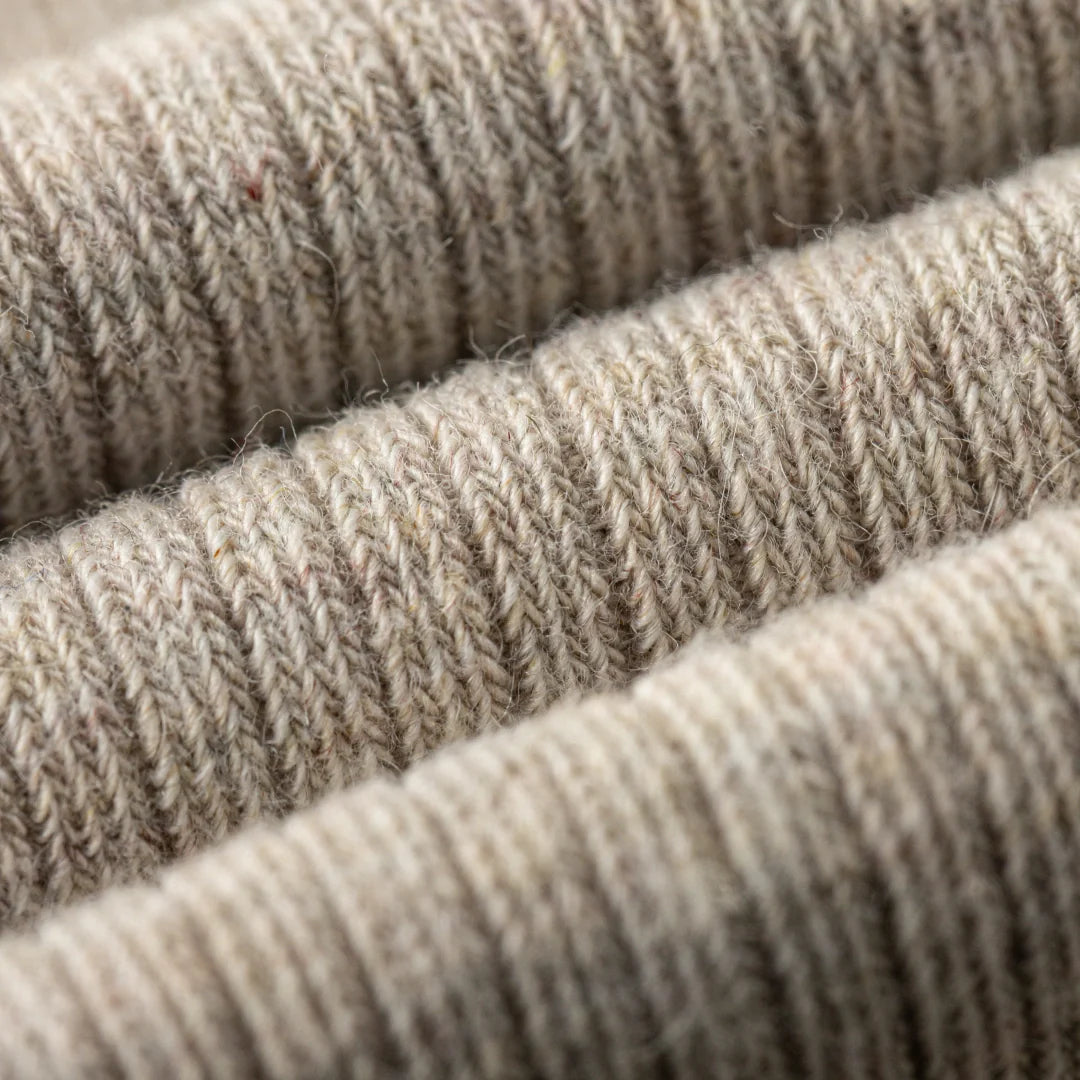 Wool Blend Ribbed Crew