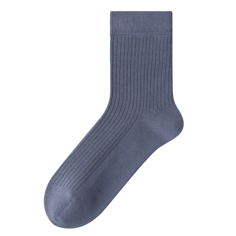 Pure Cotton Ribbed Socks