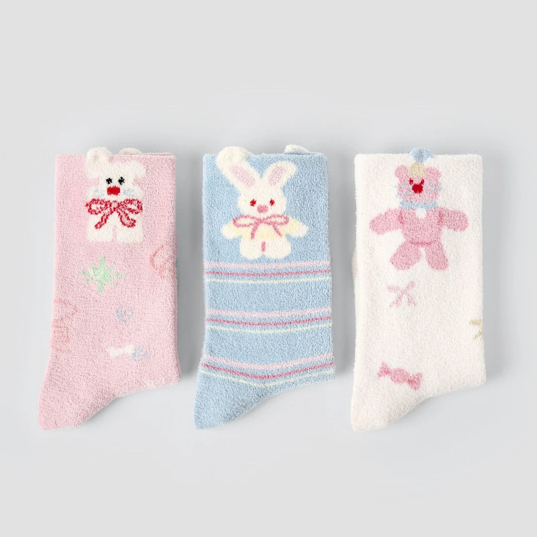 Bunny & Bear Fuzzy Chenille 3-Pack