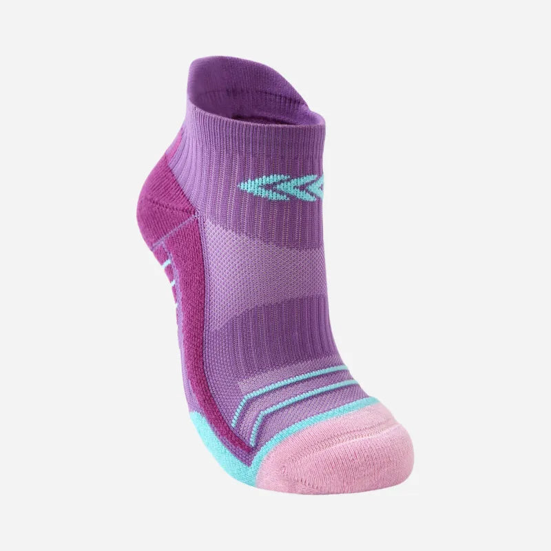 Performance Cushioned Ankle Socks - Purple