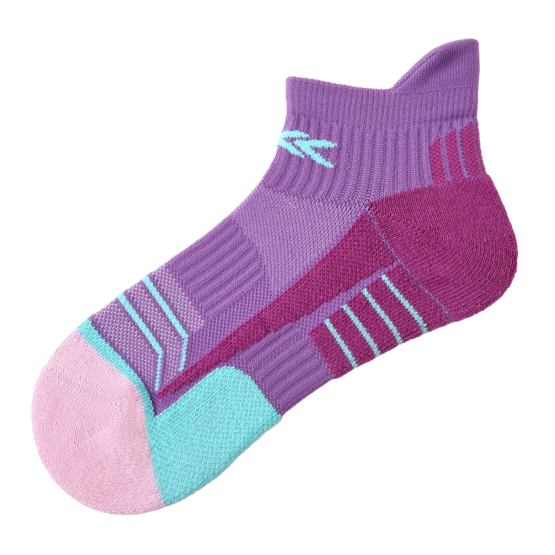 Performance Cushioned Ankle Socks - Purple