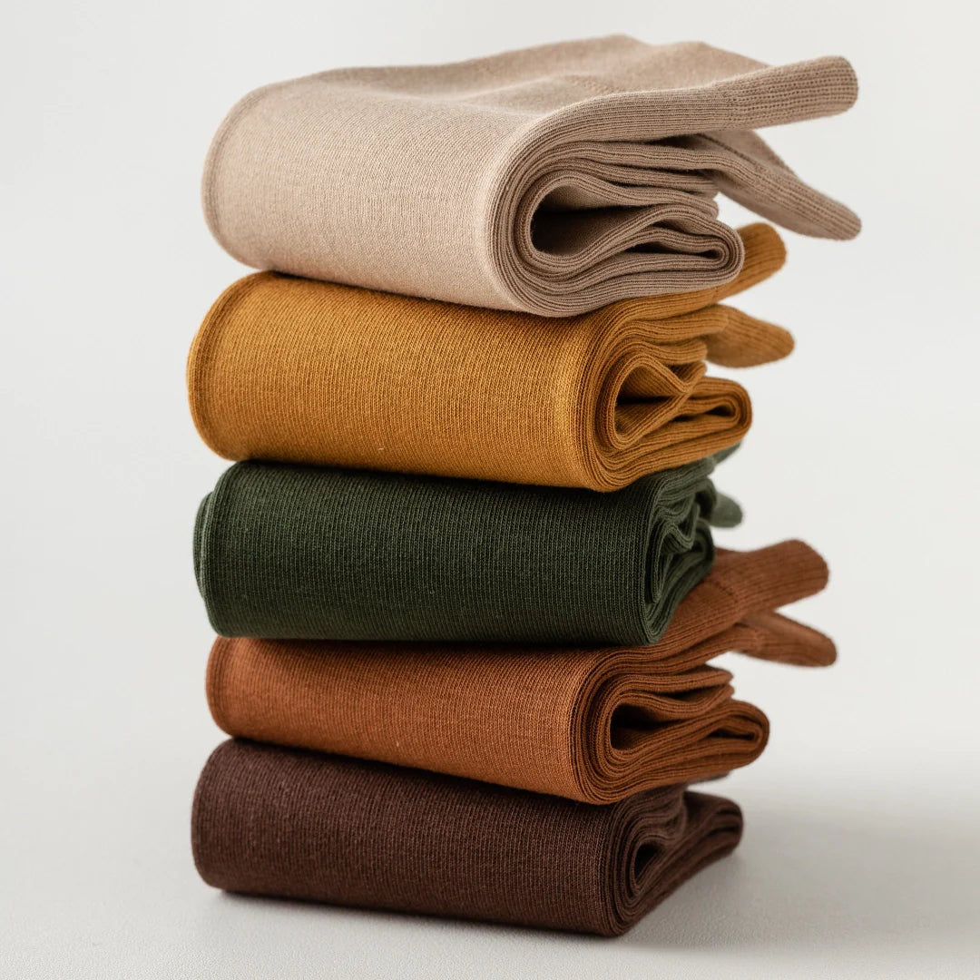 Smooth Knit Cotton Socks