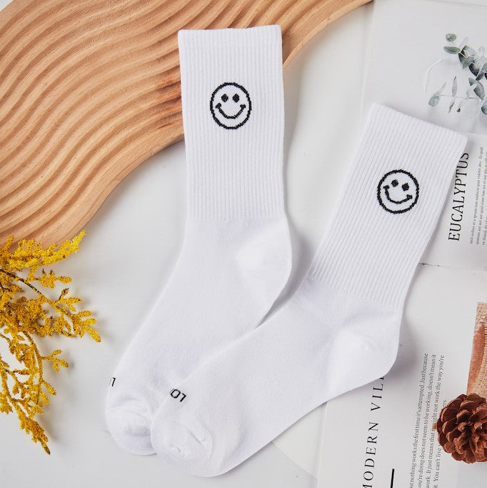 Unisex Simple Smiley Sock