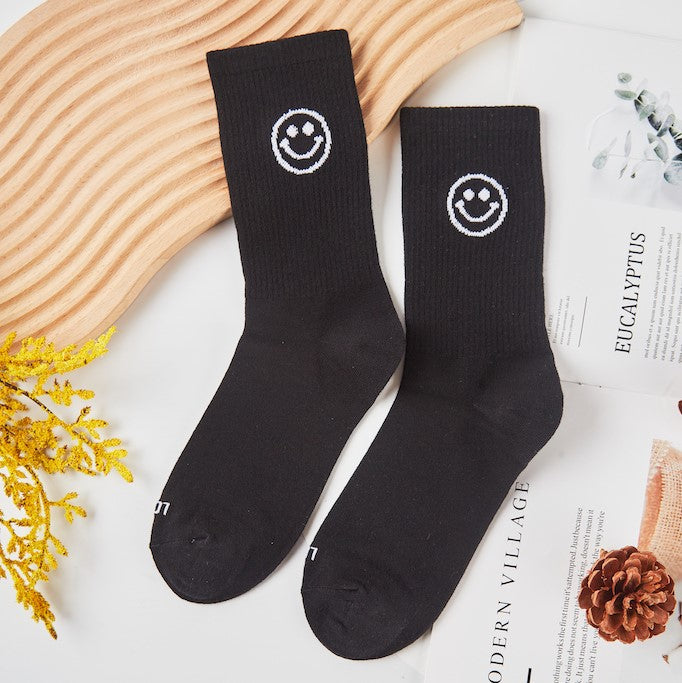 Unisex Simple Smiley Sock