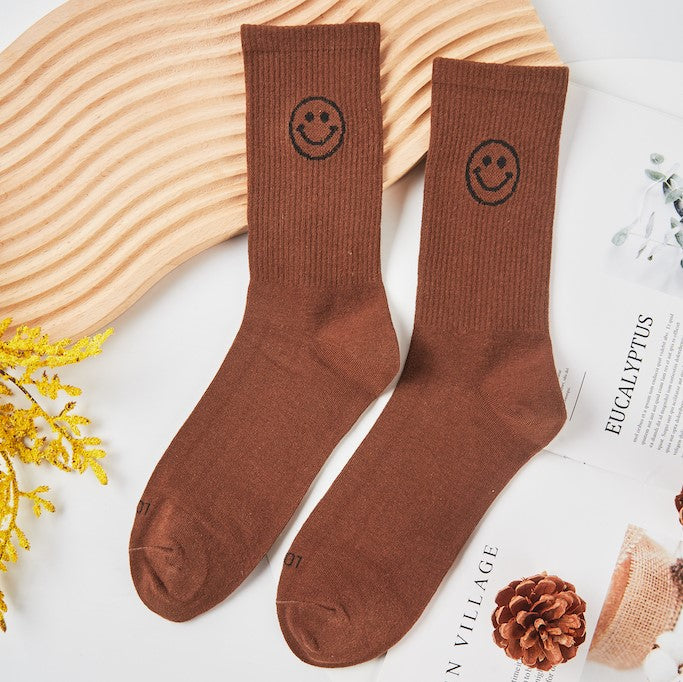 Unisex Simple Smiley Sock