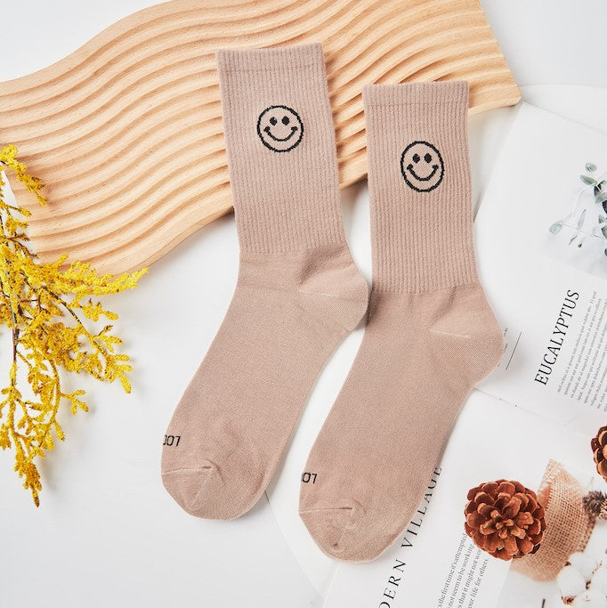 Unisex Simple Smiley Sock