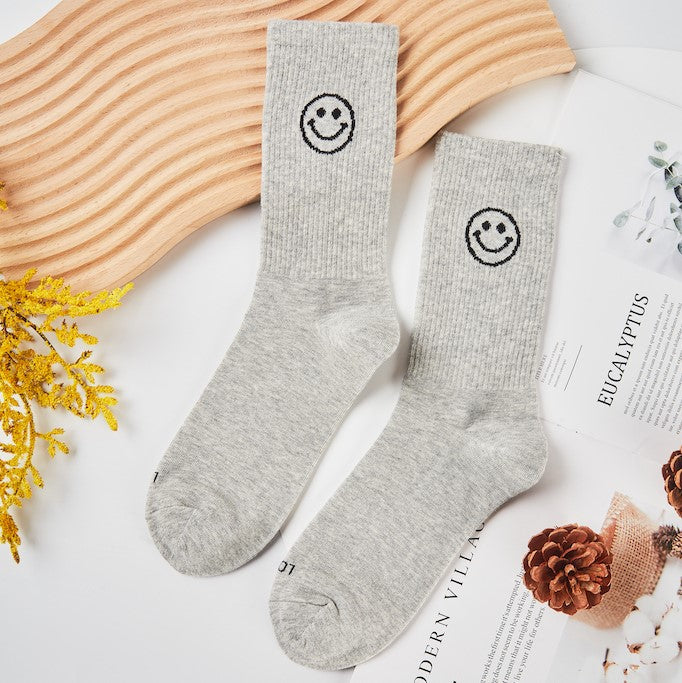 Unisex Simple Smiley Sock