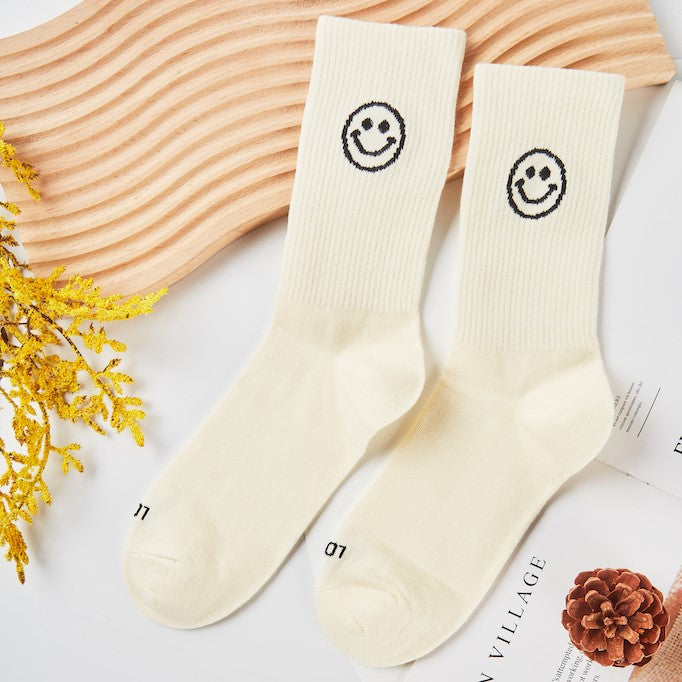 Unisex Simple Smiley Sock