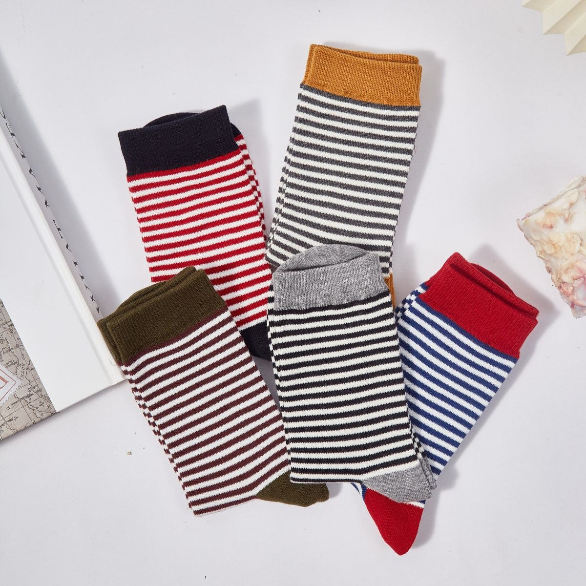 Women's Coastal Breeze Striped Socks