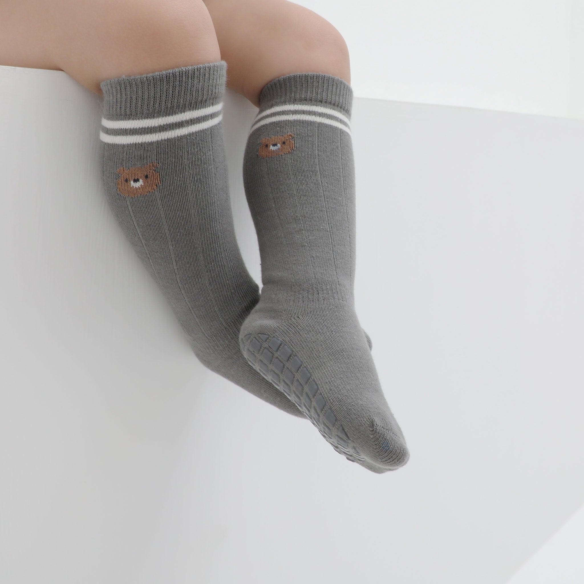 Sports Day- 5 Pairs of Stay-On Baby & Toddler Non-Slip Socks