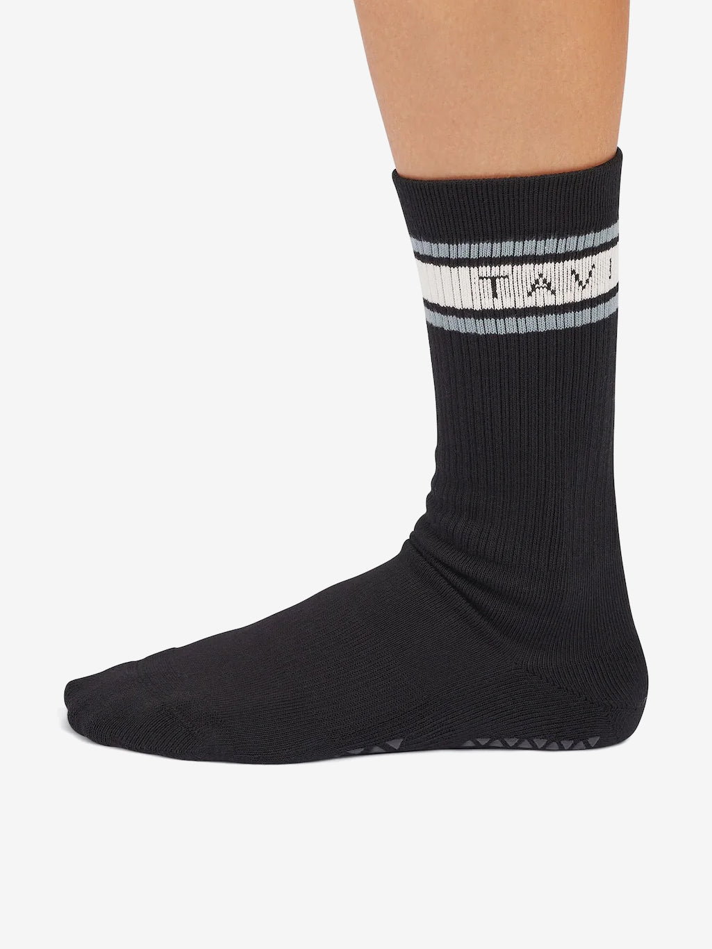 Tavi Noir Kai Grip Socks - Ebony Mirage Stripe
