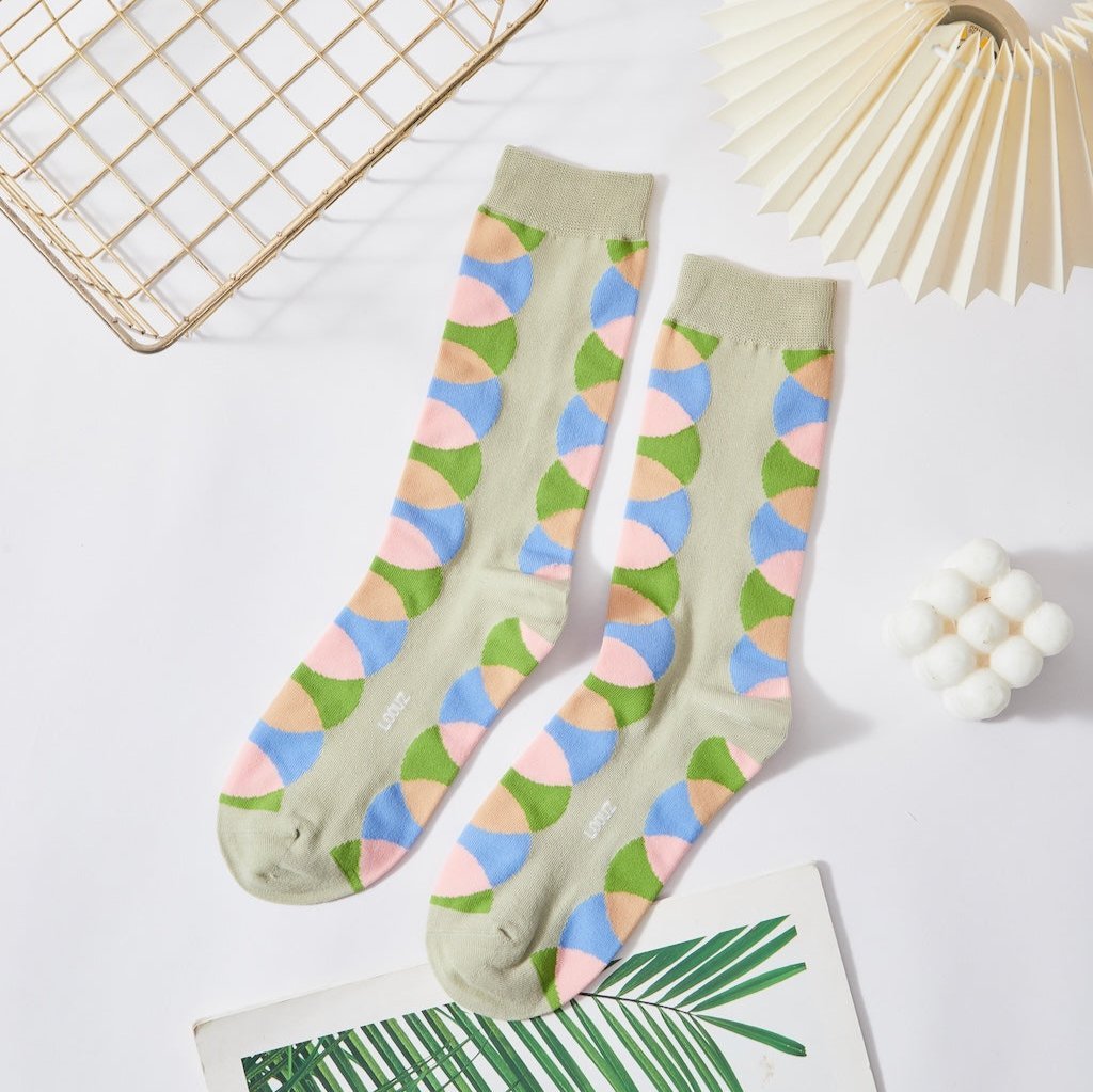 Pastel Ripple Socks