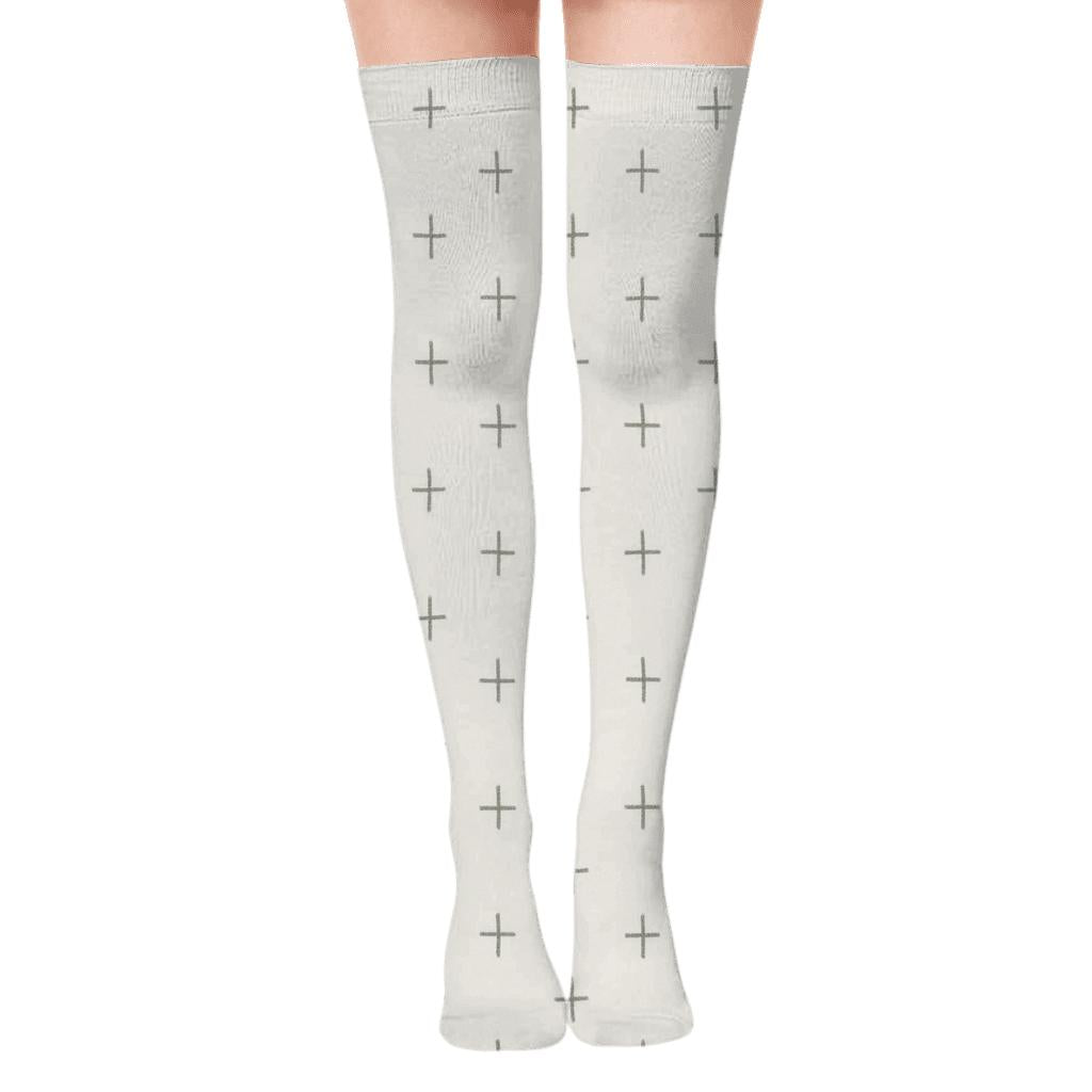 Hatch Cross Whisper Over-the-Knee Socks