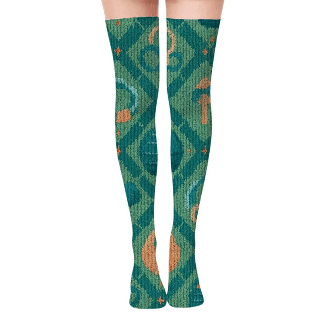 Knitted Illusion Rehab Tools, Physical therapist Edition Over-the-Knee Socks