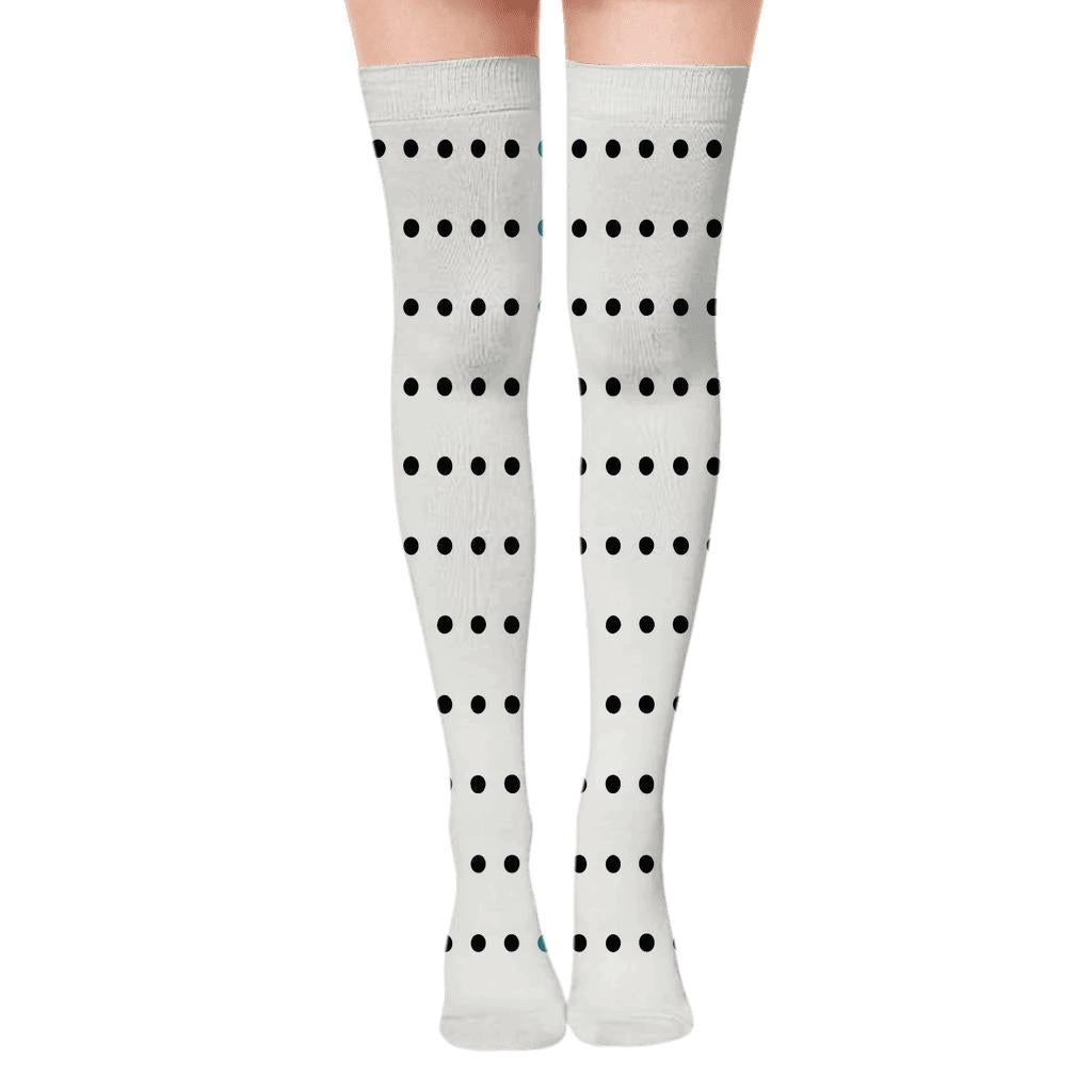 Dot Relay Tracks Over-the-Knee Socks