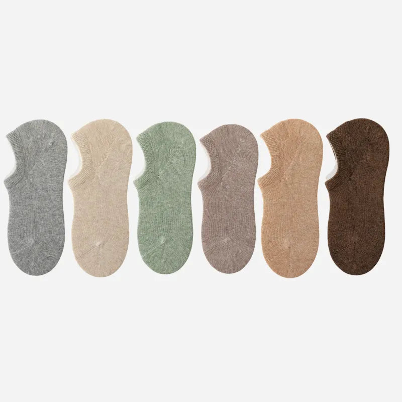 Non-Slip No-Show Socks (6-Pack)