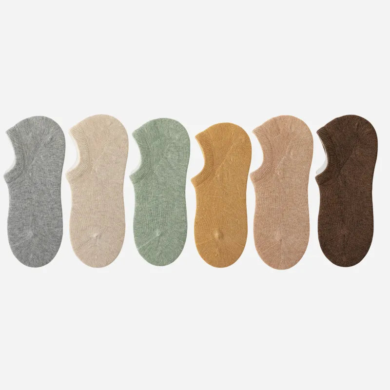 Non-Slip No-Show Socks (6-Pack)