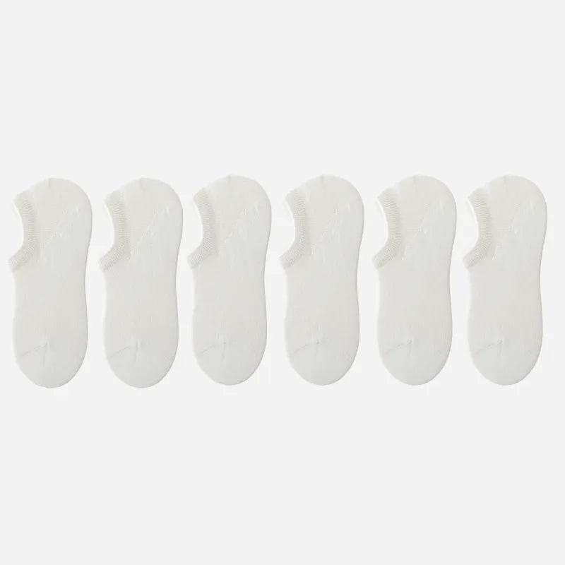 Non-Slip No-Show Socks (6-Pack)