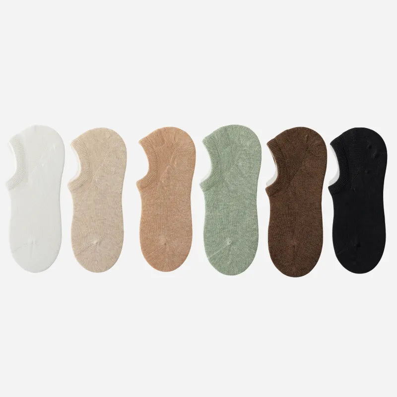 Non-Slip No-Show Socks (6-Pack)