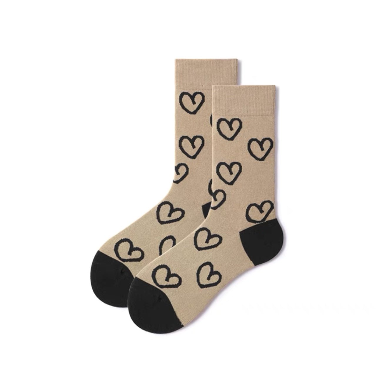 Unisex Premium Simple Heart Socks - Crew