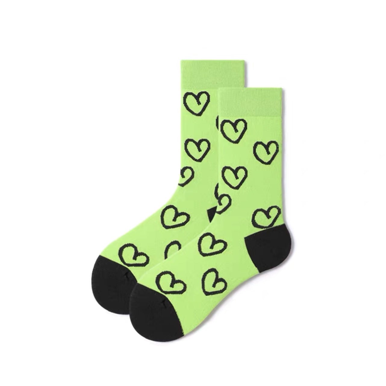 Unisex Premium Simple Heart Socks - Crew