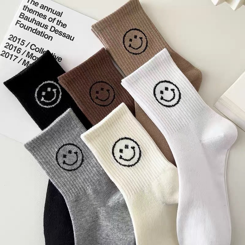 Unisex Simple Smiley Sock