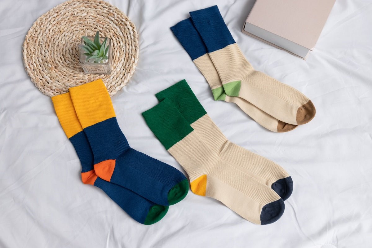 Women's Classic Minimalist Striped Color Block Socks