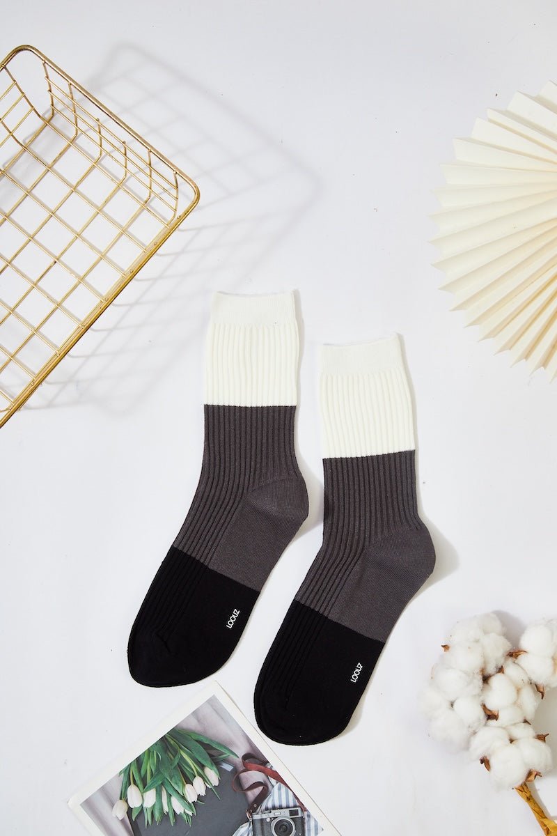 Women's Color Block Cozy Socks