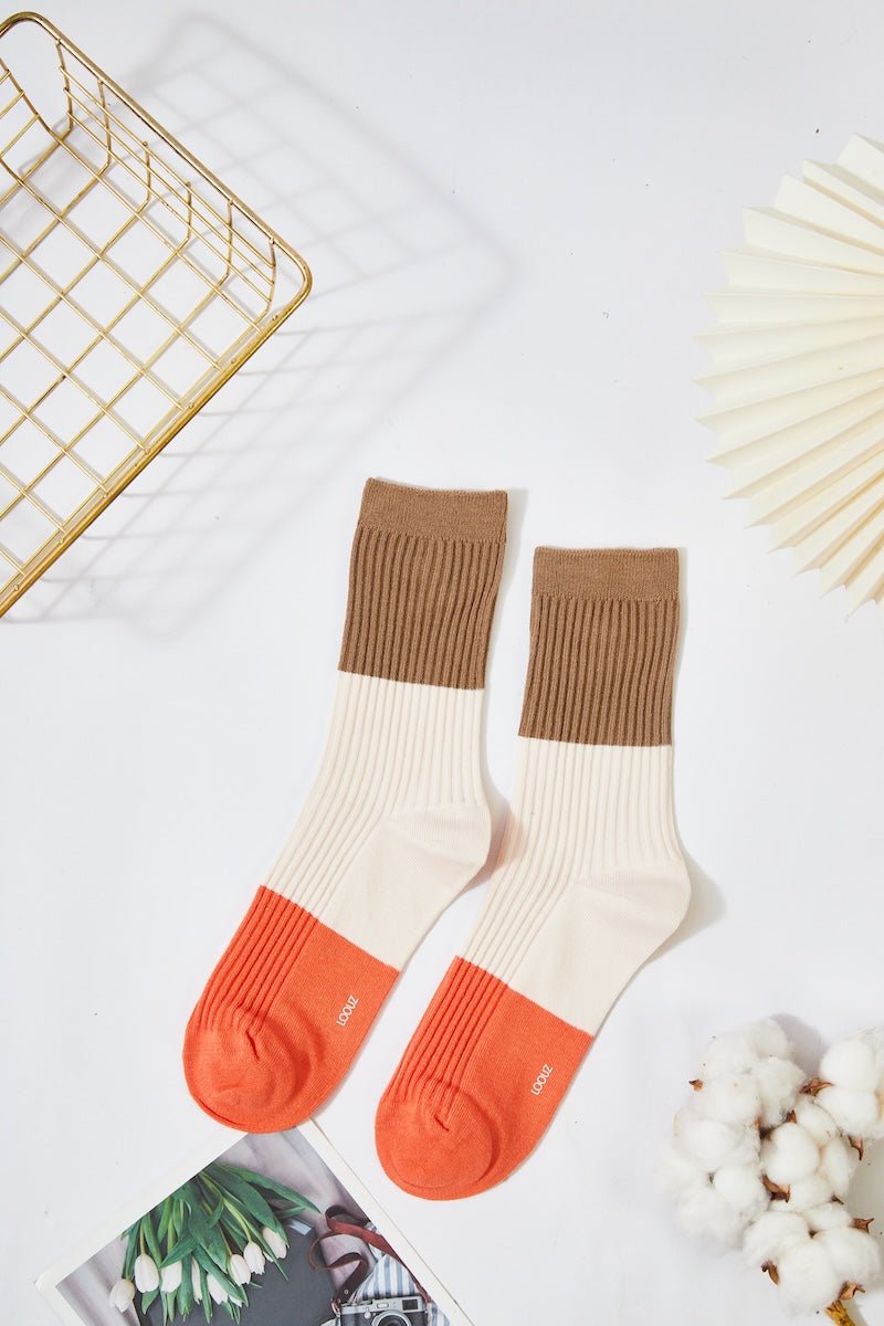 Women's Color Block Cozy Socks