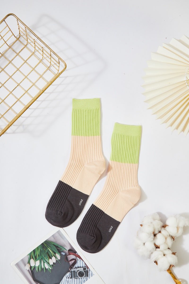 Women's Color Block Cozy Socks