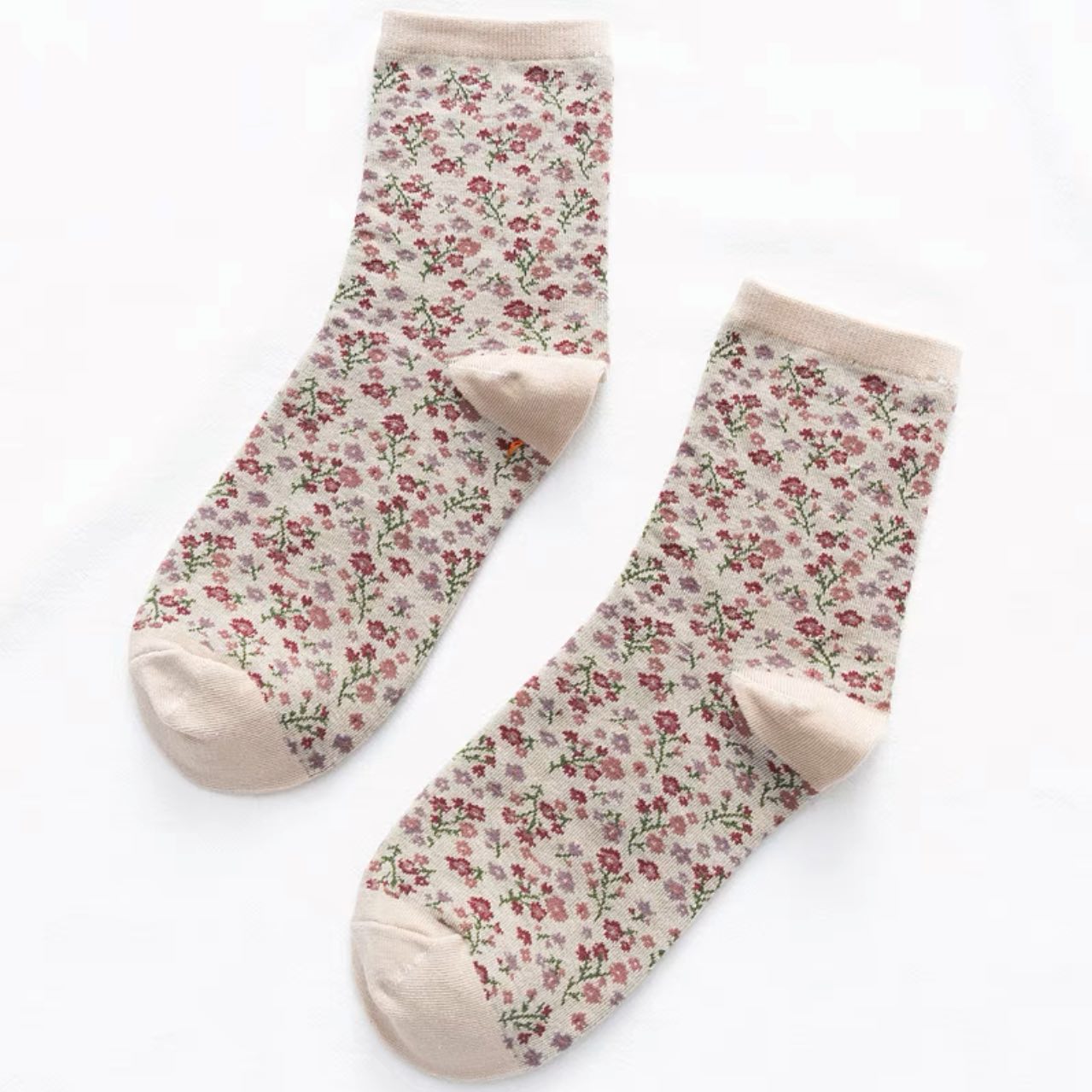 Women's Floral Print Socks