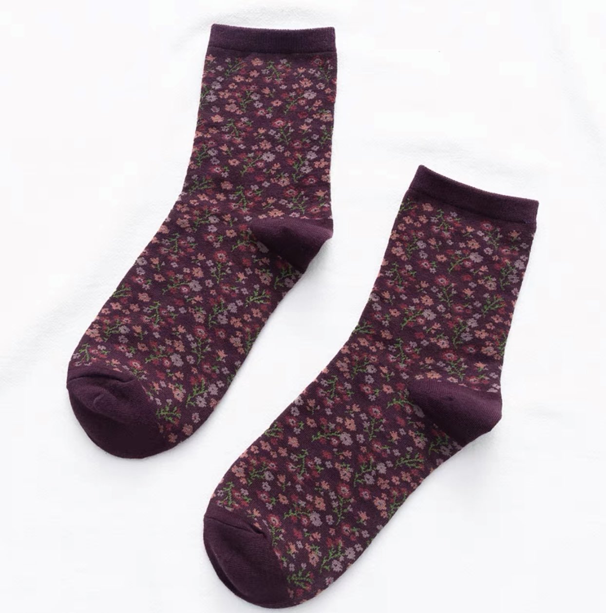 Women's Floral Print Socks