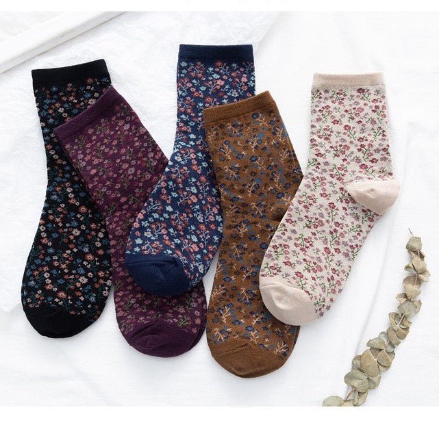 Women's Floral Print Socks