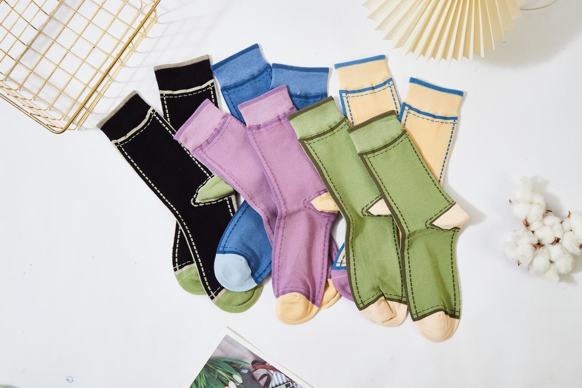 Women's Framed Color Socks