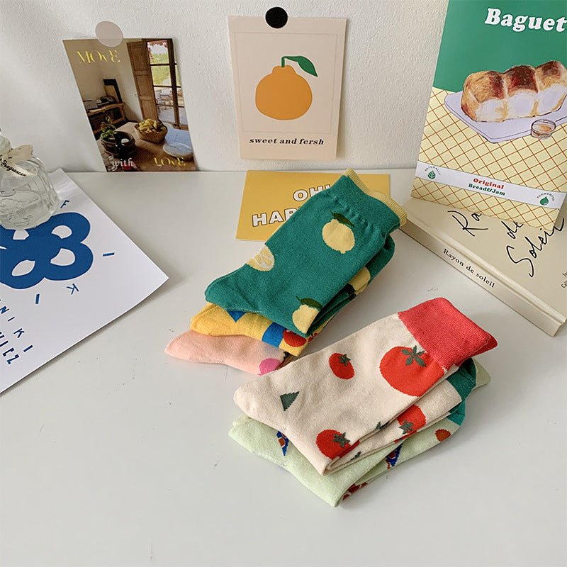 Women's Fruit High Waisted Socks