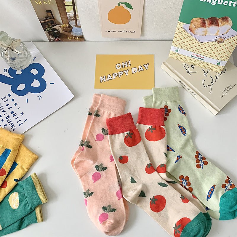 Women's Fruit High Waisted Socks
