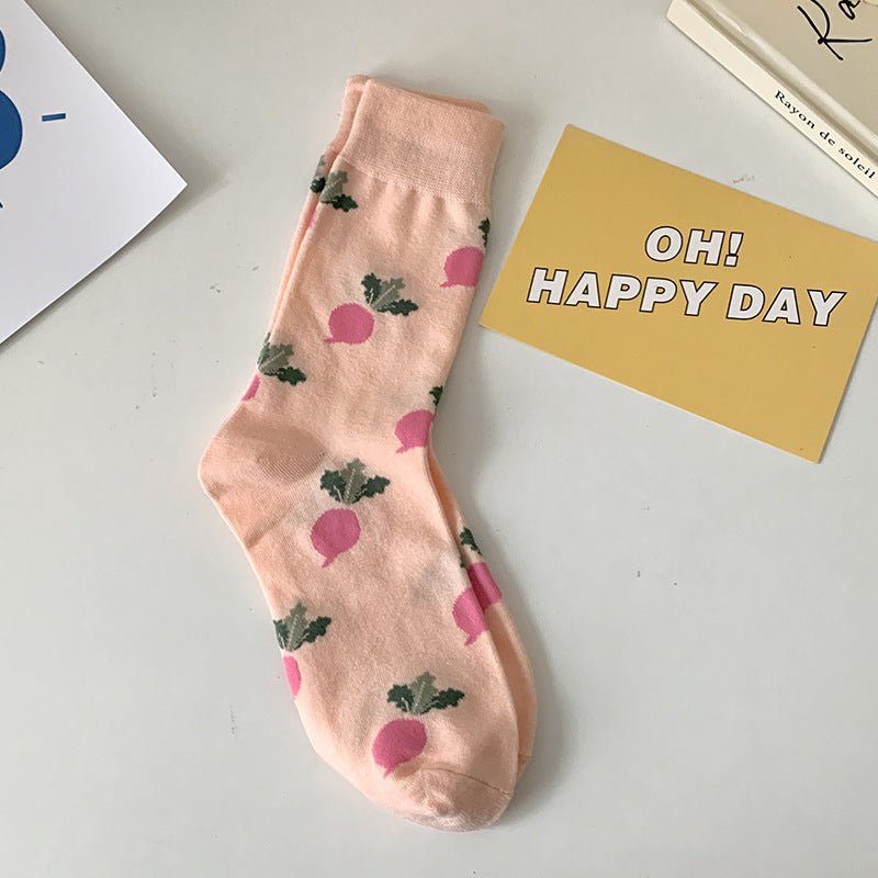 Women's Fruit High Waisted Socks