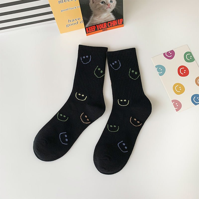 Women's Minimal Smiley Face Socks