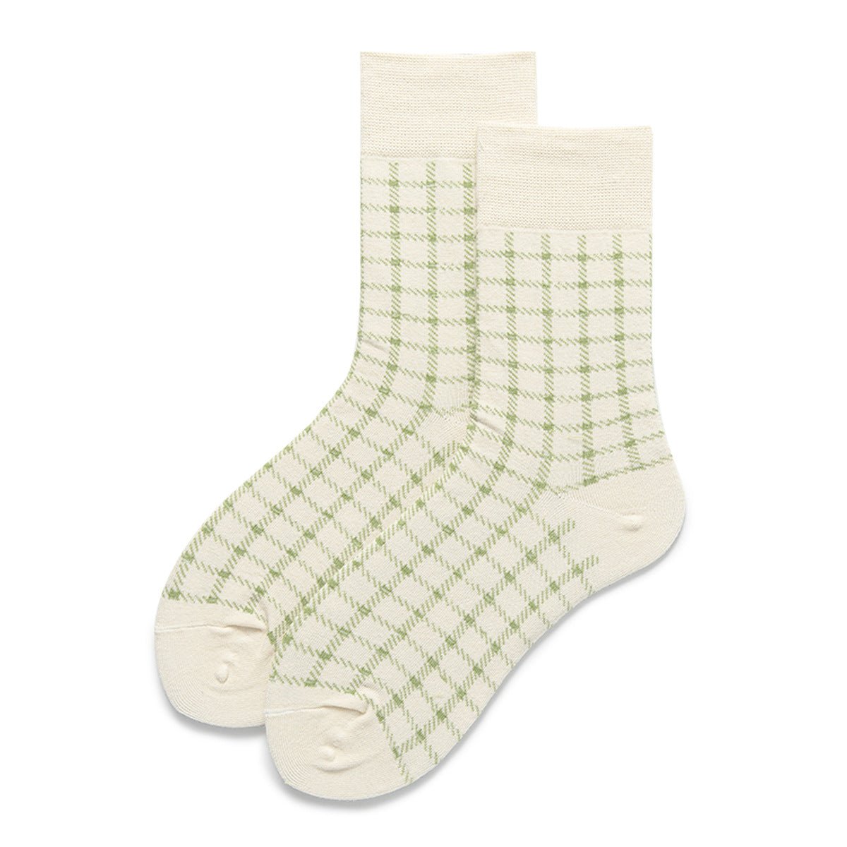 Women's Plaid Crew Socks