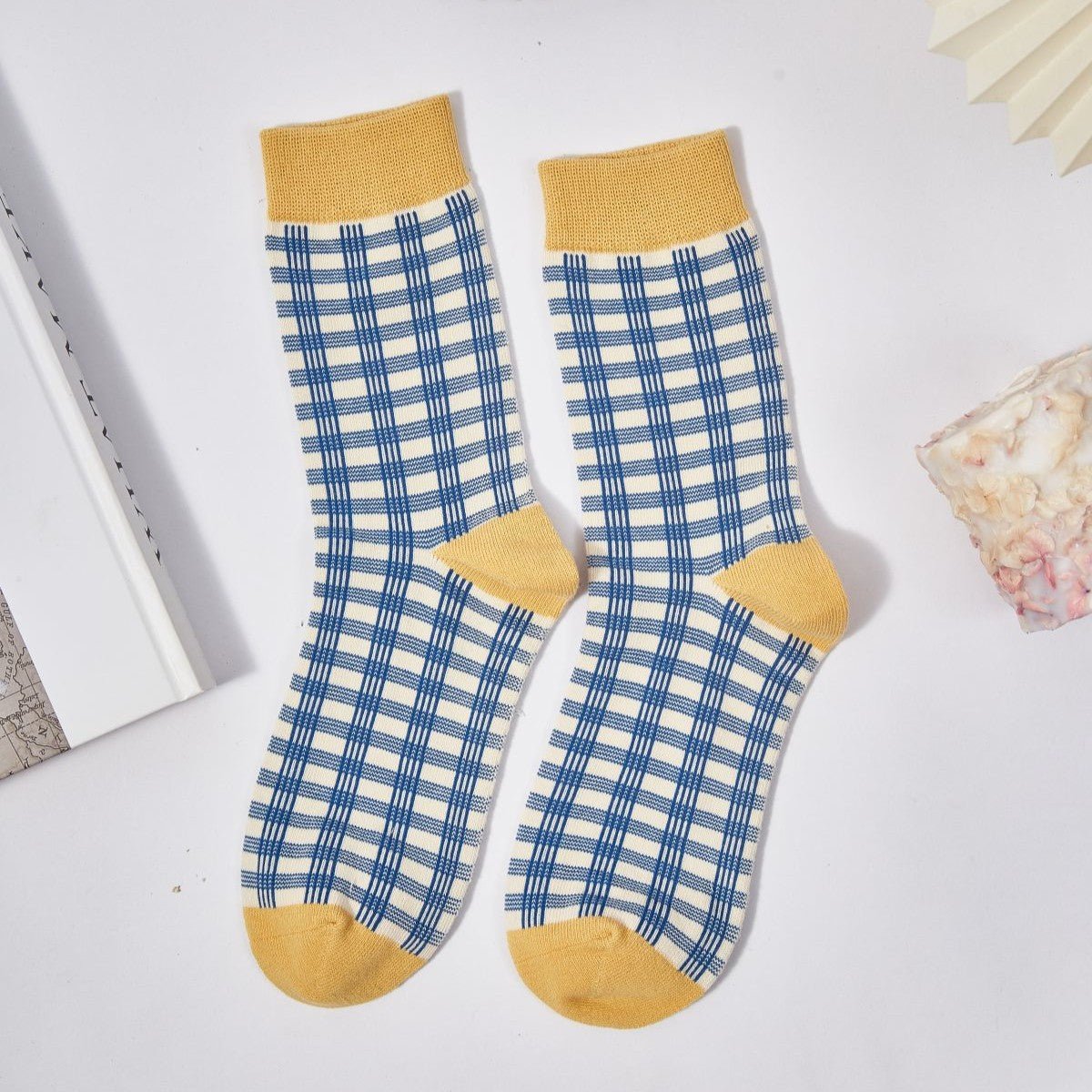 Women's Rustic Checkered Charm Socks