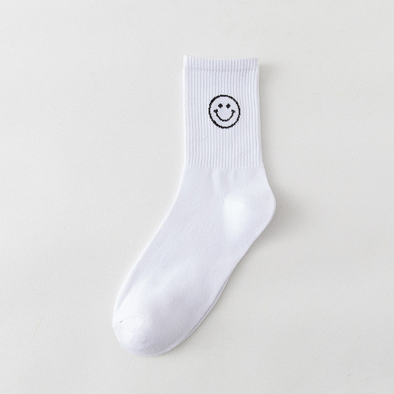 Women's Simple Smiley Sock