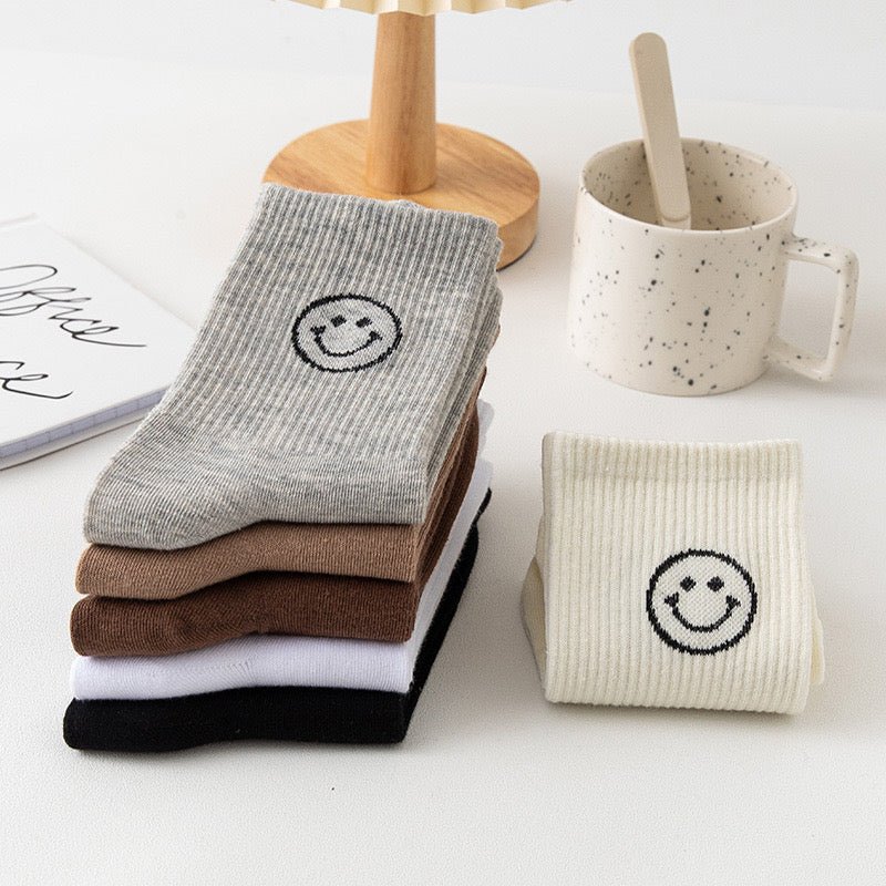 Women's Simple Smiley Sock