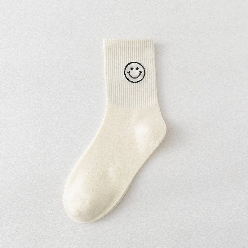 Women's Simple Smiley Sock