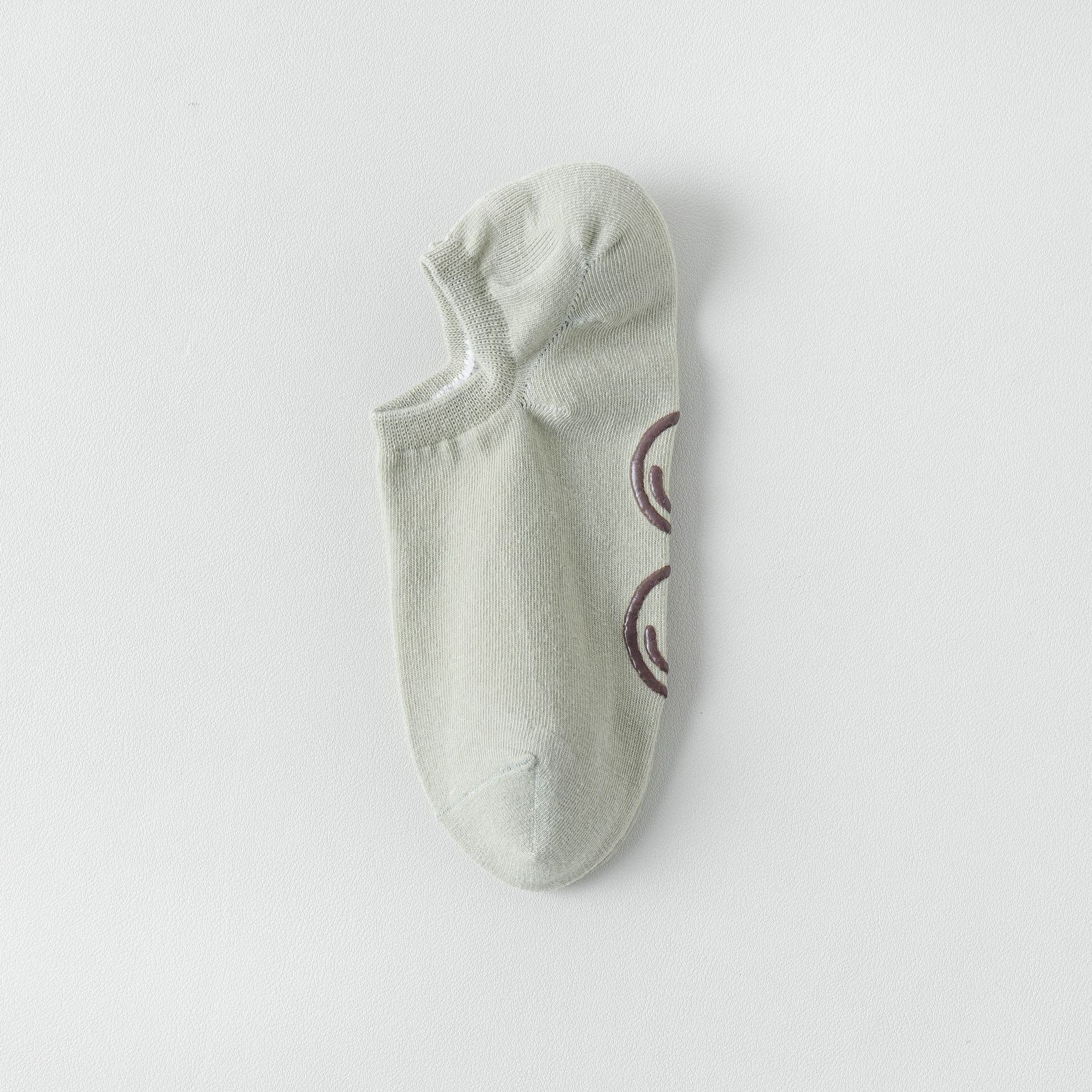 Women's Smiley Adhesive Non-Slip Low Cut Socks